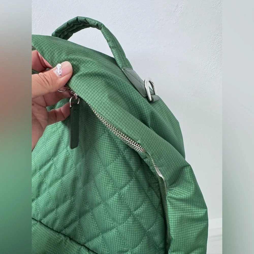 CHANEL Green Quilted Backpack - Picture 7 of 14